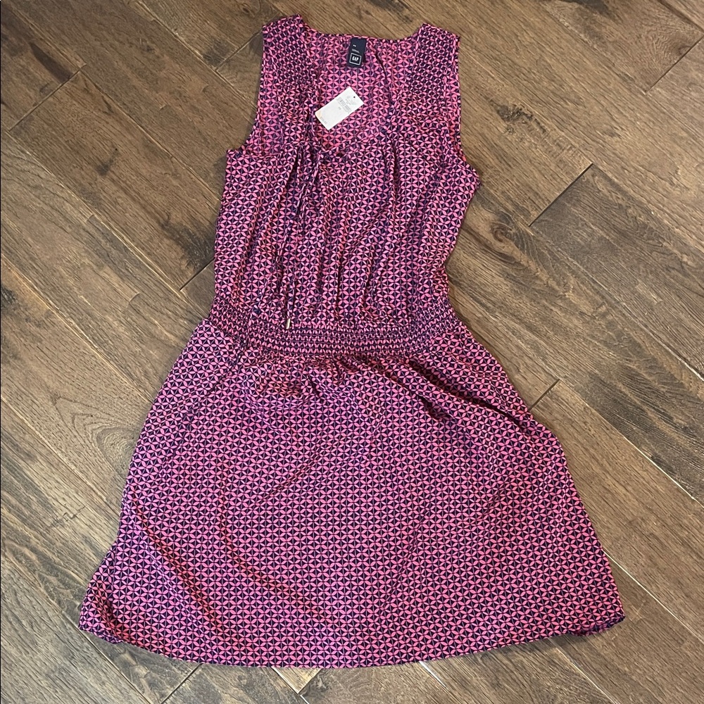 GAP Pink and Purple Midi Dress